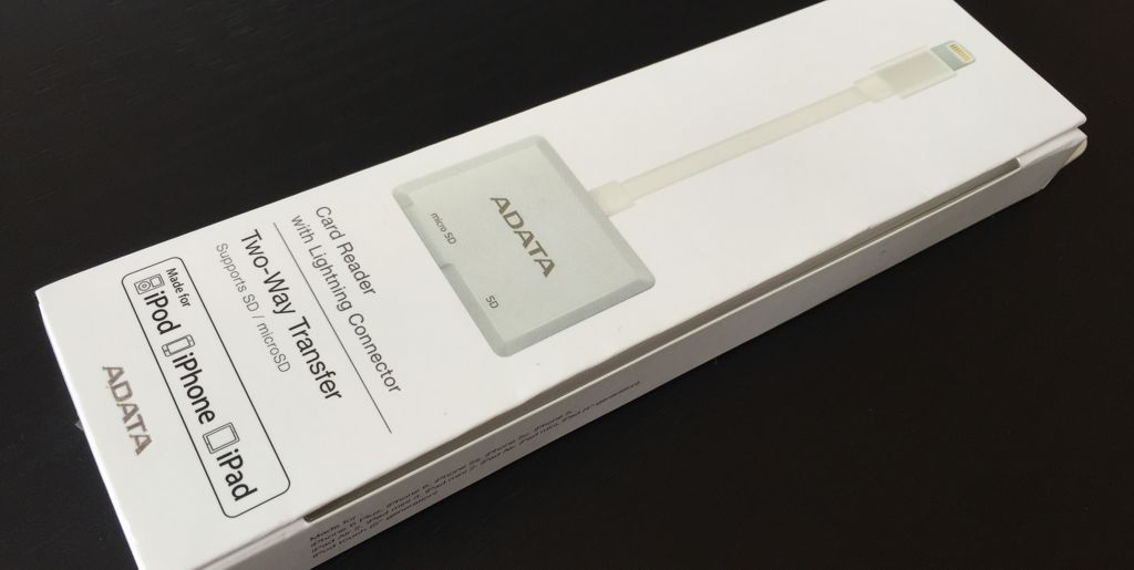 Mini Review Adata Card Reader Lightning Connector