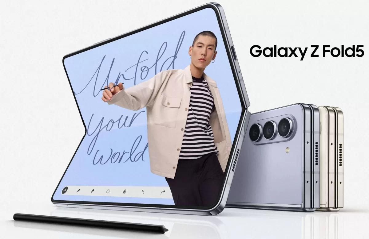 Samsung Galaxy Z Fold5 oficial, cu închidere perfectă