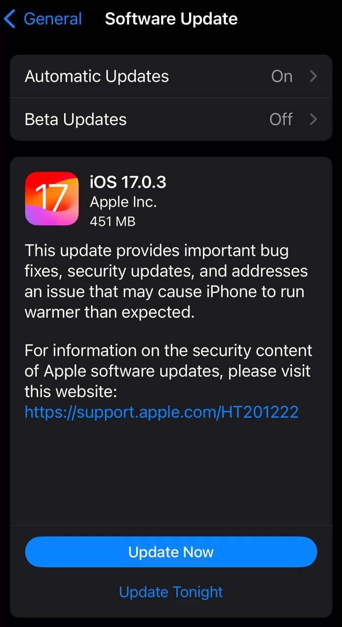 A iesit iOS 17.0.3 si ar fi bine sa faceti update rapid!