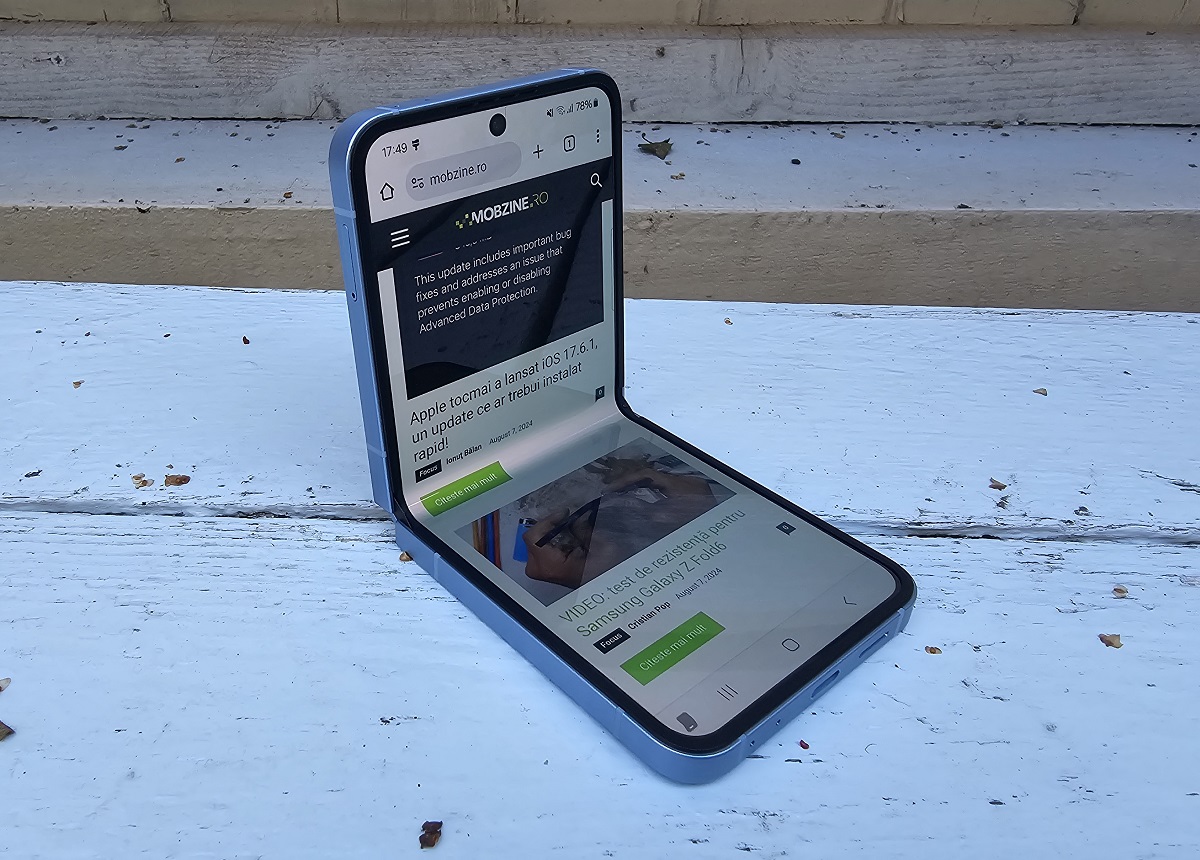 Review Samsung Galaxy Z Flip6: plusuri clare în zonele cheie