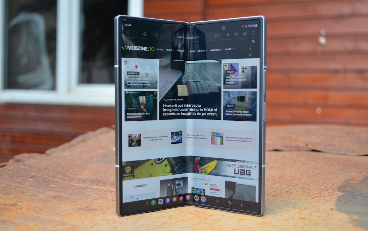 Review Samsung Galaxy Z Fold 6: cel mai bun pliabil tras in jos de Android