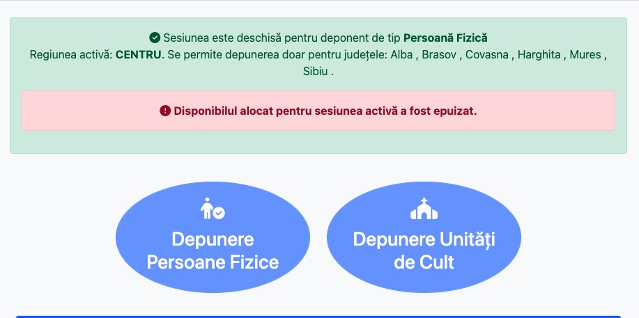 80 de secunde nu au fost de ajuns ca să completez și să trimit formularul pentru sesiunea 2024 ... pentru că sistem!