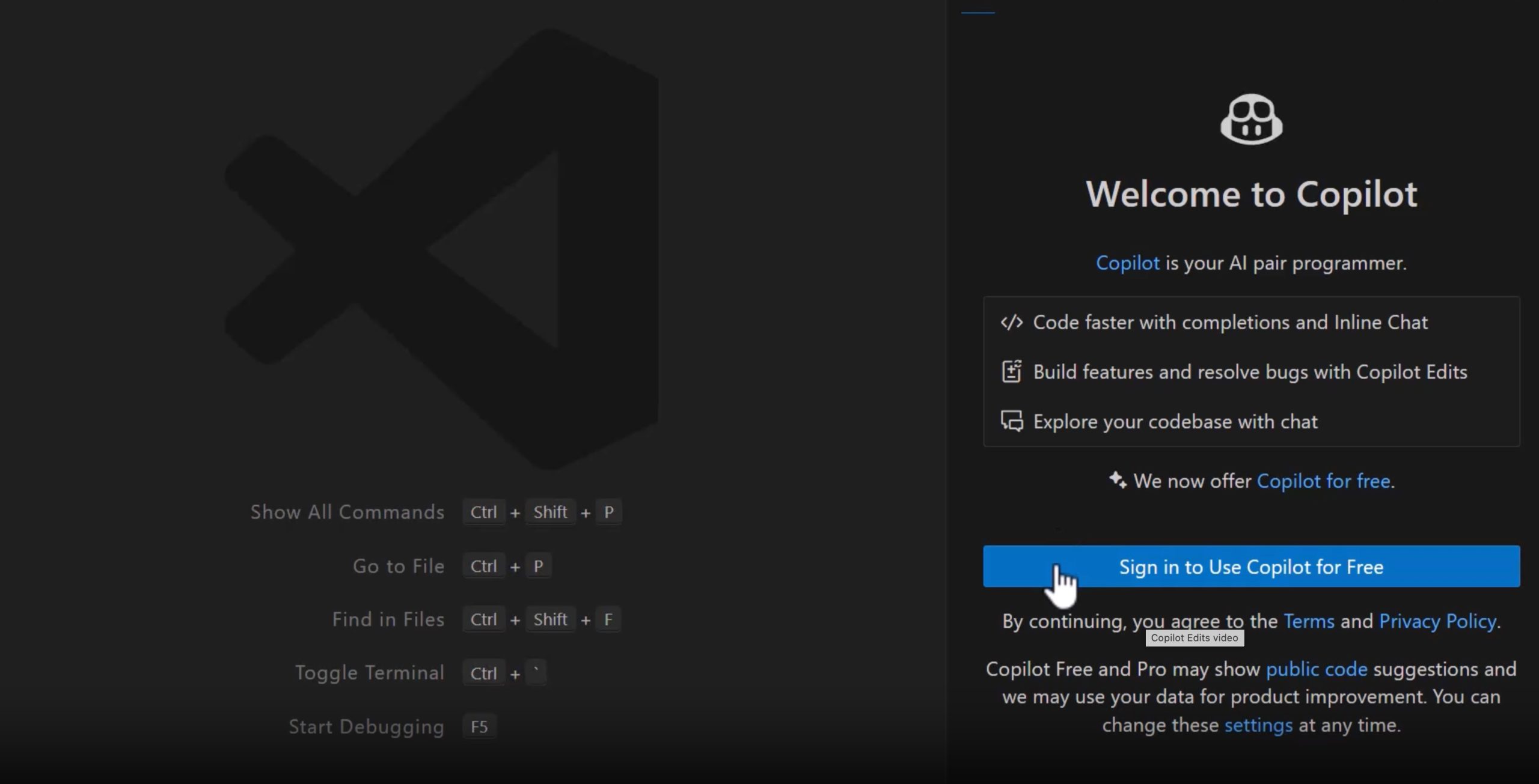 Microsoft a lansat versiunea gratuita a AI-ului GitHub Copilot pentru VS Code