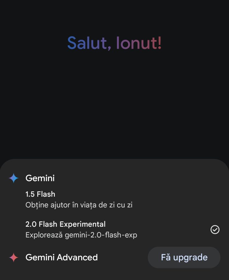 În paralel cu lansarea pe dispozitivele Samsung Galaxy S25, AI-ul Google Gemini a primit suport de conversație de voce continuă și pentru limba română!