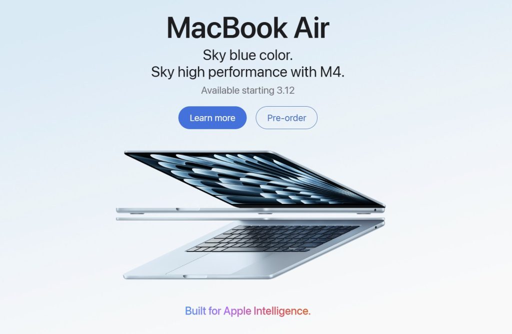 Apple renunță la seriile de laptop-uri MacBook Air cu M2, M3 și introduce seria M4, cu 16GB RAM și preț mai mic!